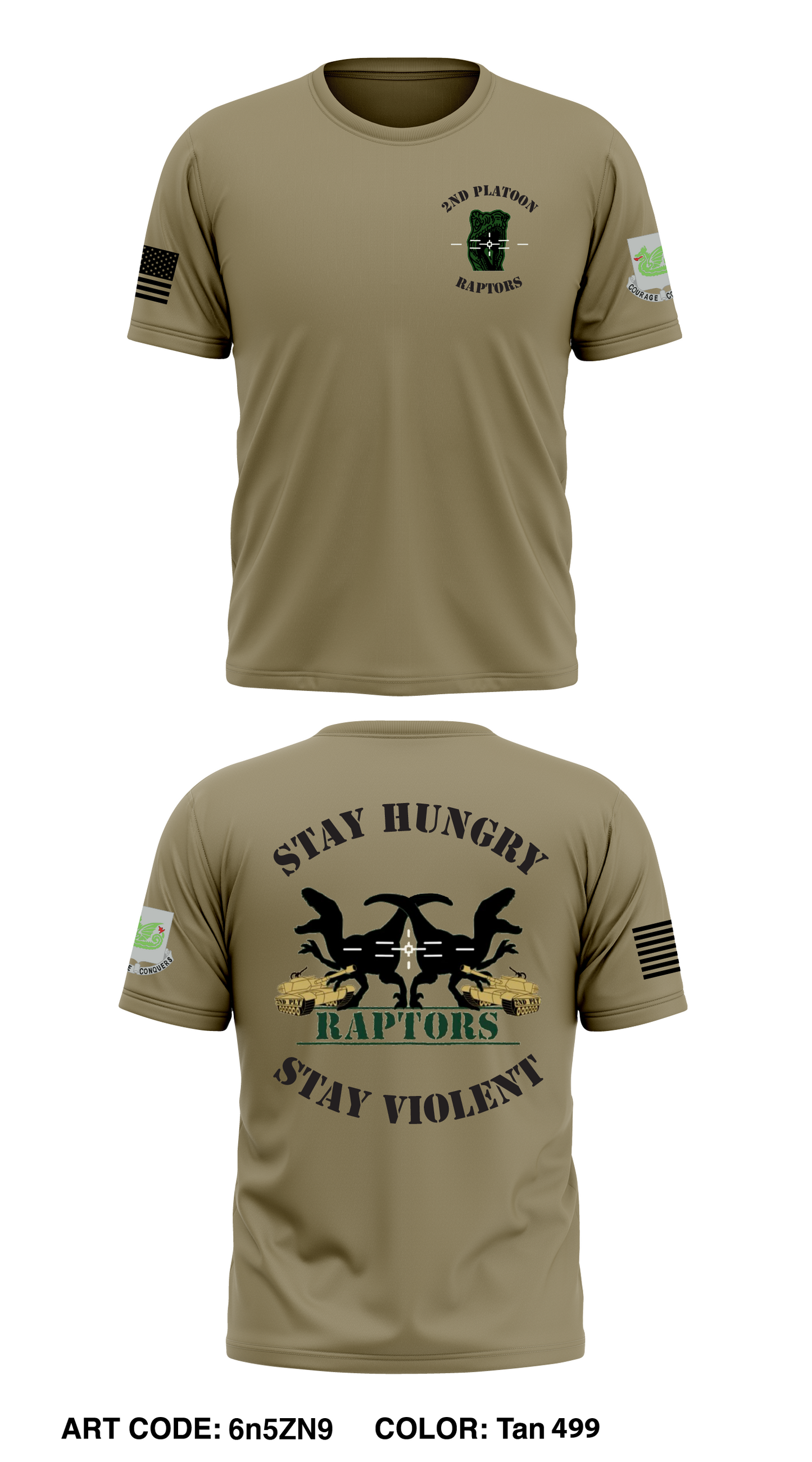 1-37 AR, B-Co, 2nd Plt Core Men's SS Performance Tee - 6n5ZN9