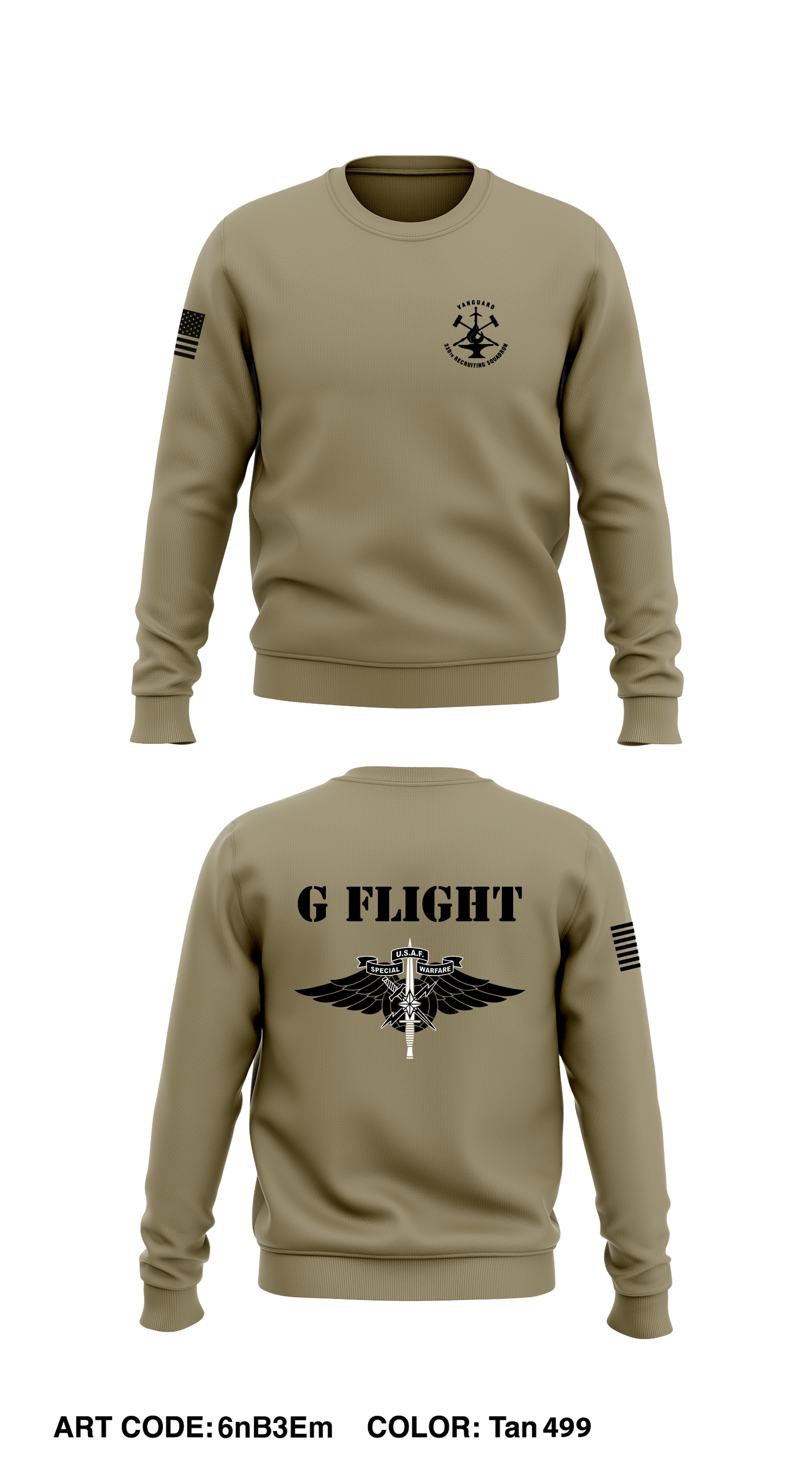330th G Flt Core Men's Crewneck Performance Sweatshirt - 6nB3Em