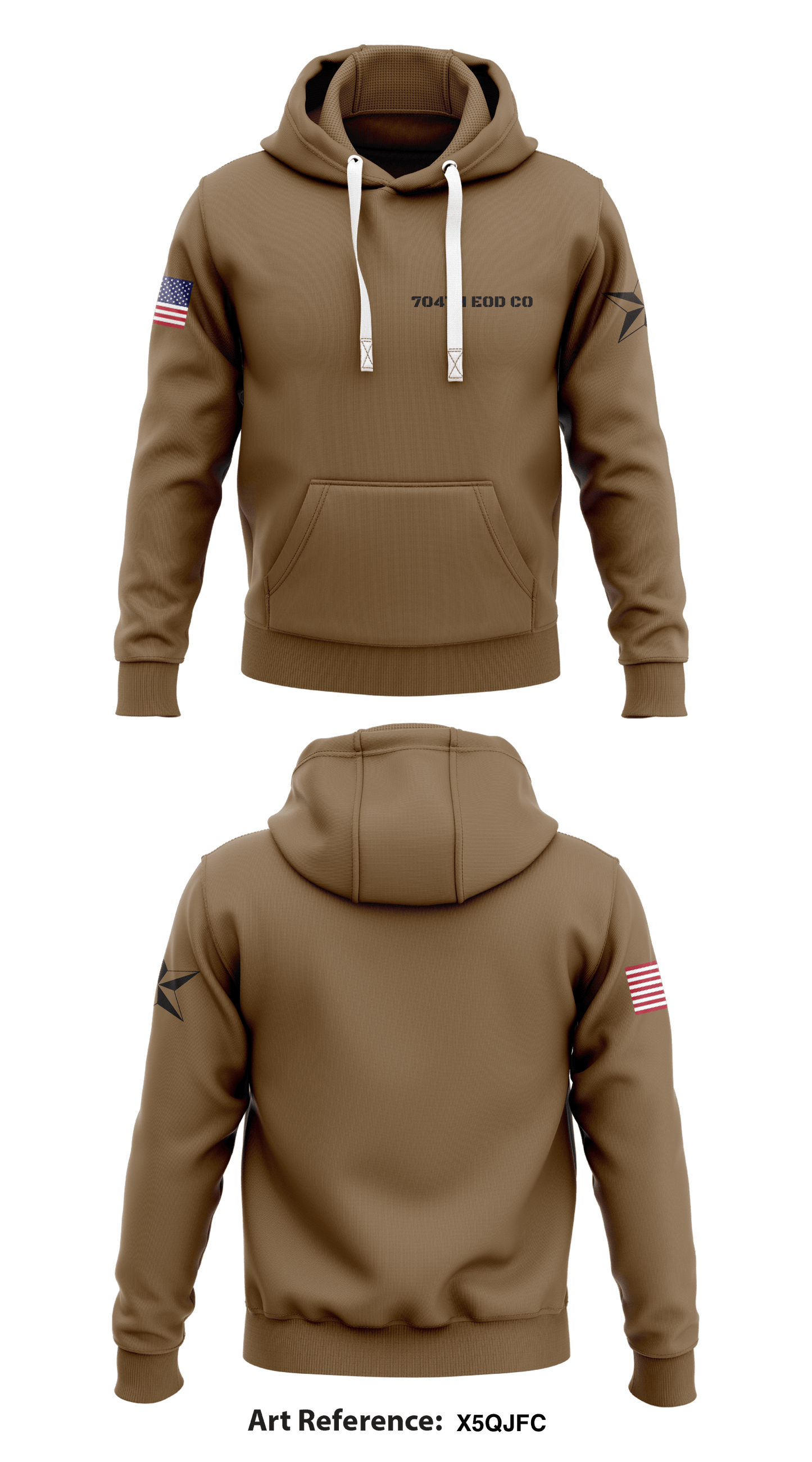 74TH EOD CO Store 1  Core Men's Hooded Performance Sweatshirt - X5QJfC