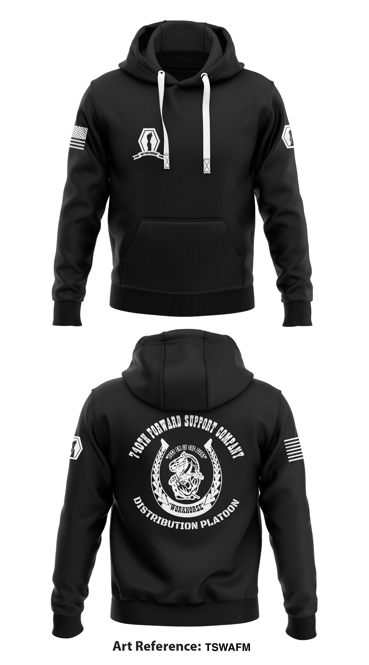 74th Forward Support Company Store 1 Core Men's Hooded Performance Sweatshirt - tswaFM