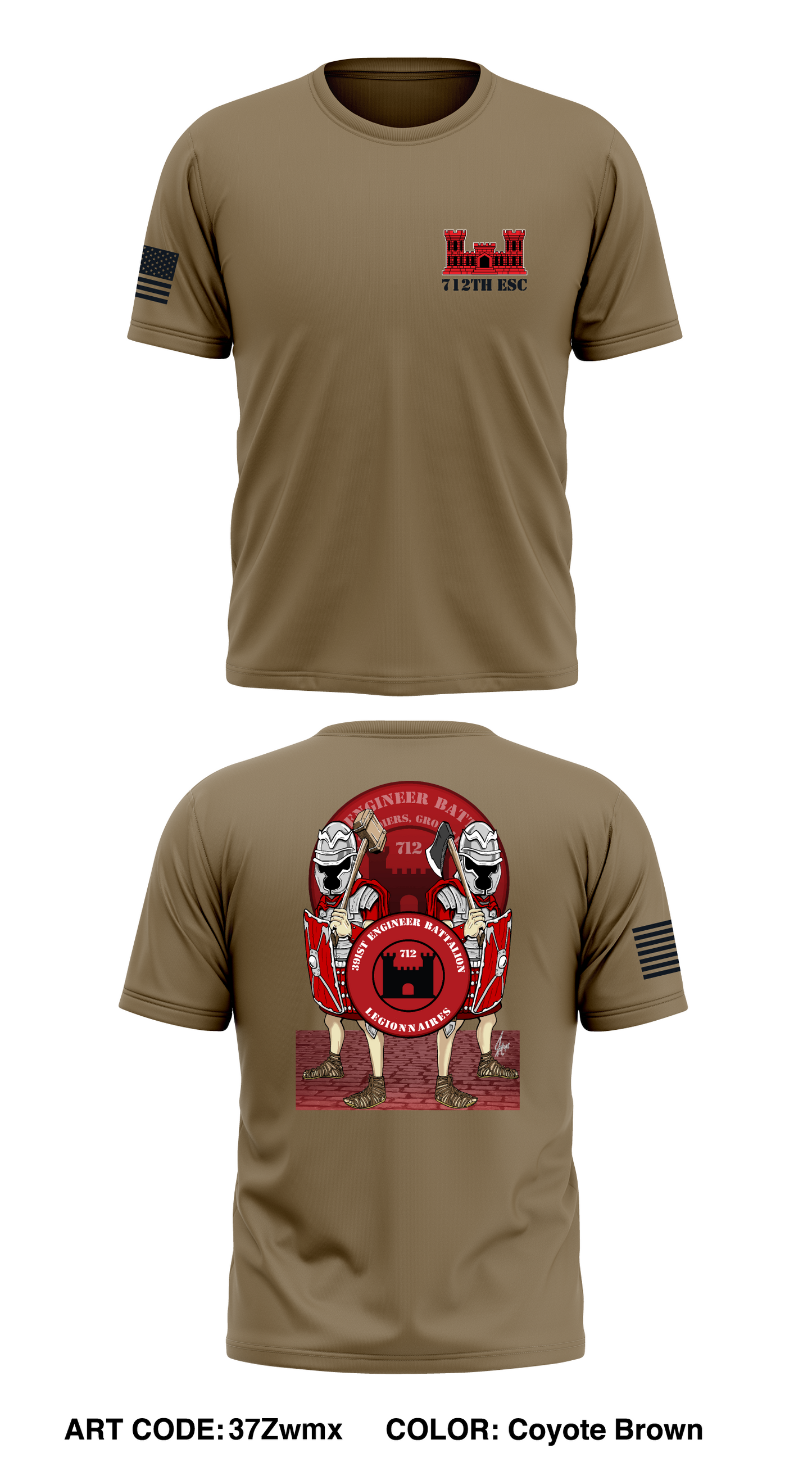 712th ESC Store 1 Core Men's SS Performance Tee - 37Zwmx