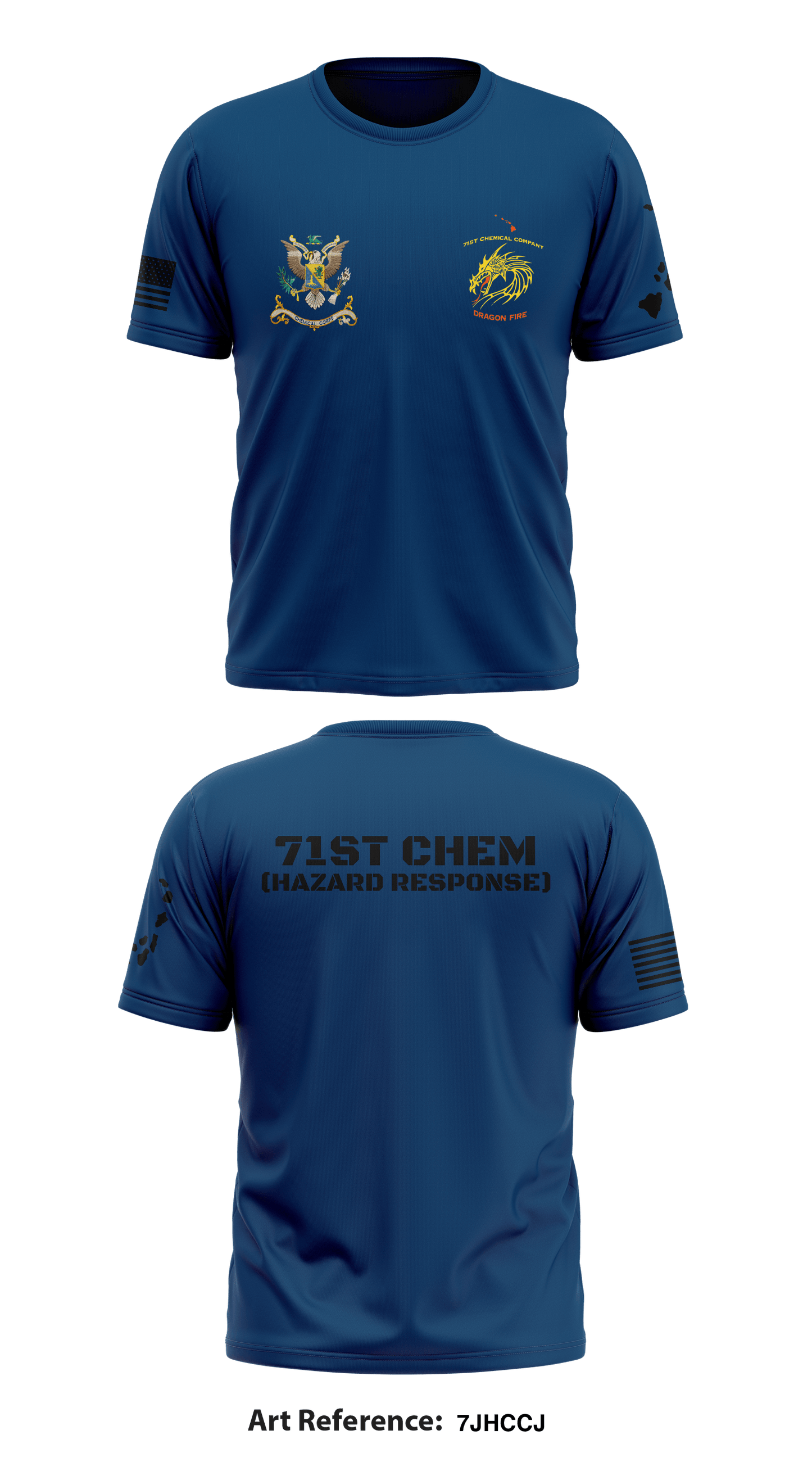 71st CHEM (Hazard Response) Store 1 Core Men's SS Performance Tee - 7jHccJ