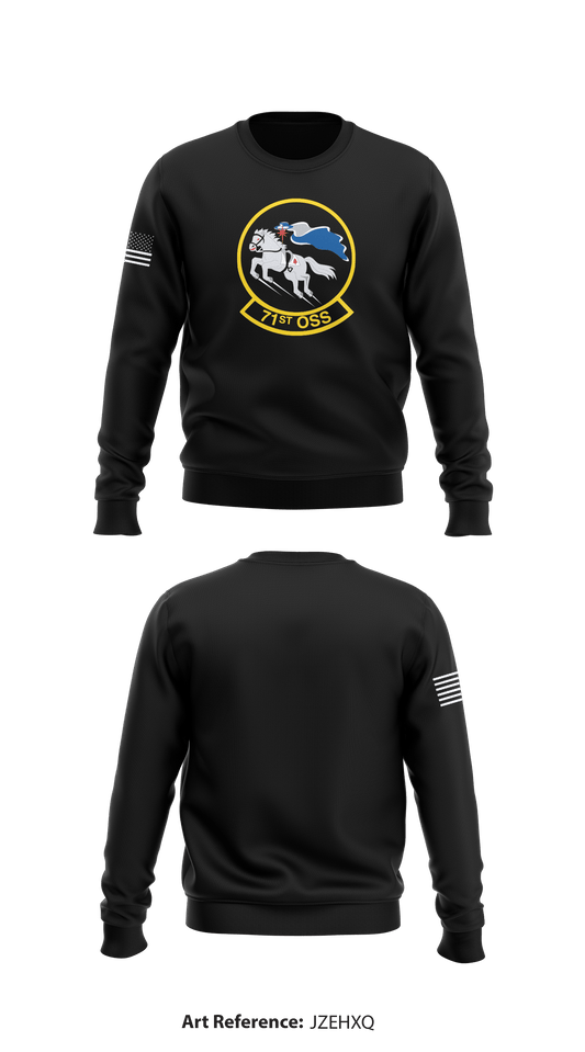 71st OSS Store 1 Core Men's Crewneck Performance Sweatshirt - JZEhXQ