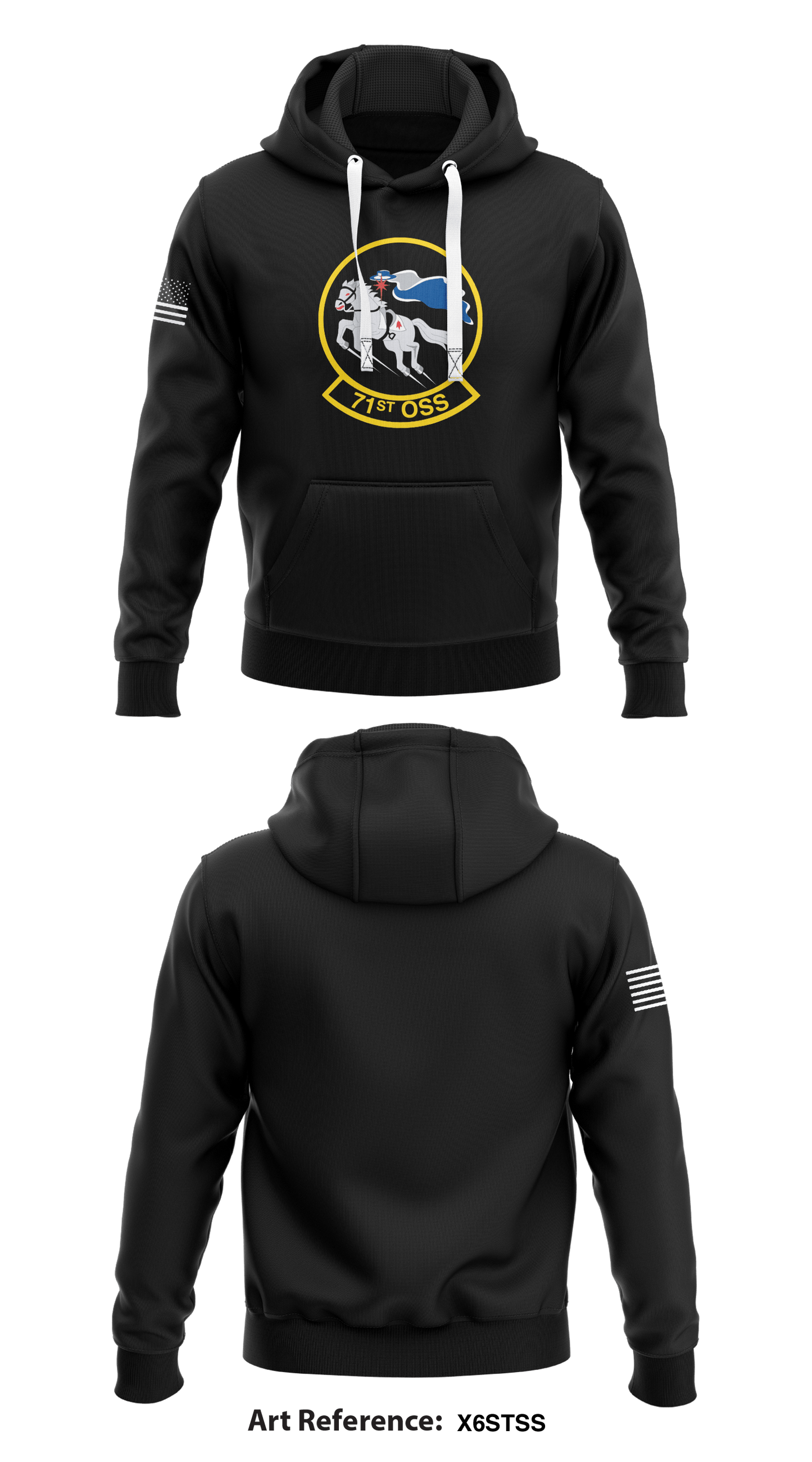 71st OSS Store 1  Core Men's Hooded Performance Sweatshirt - x6StSs