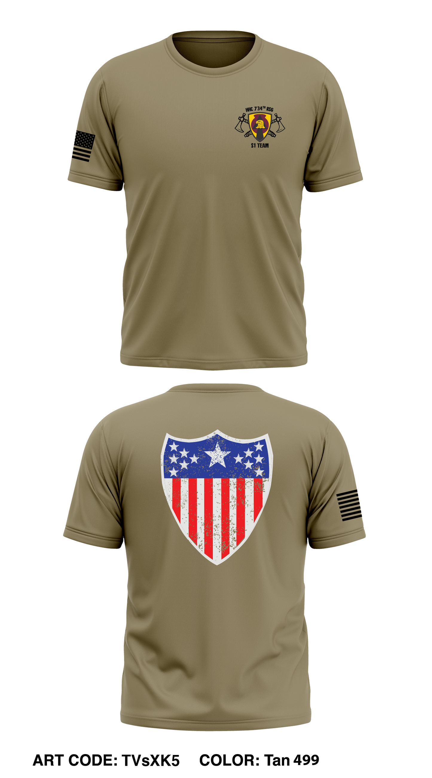 734th RSG S1 Team Store 1 Core Men's SS Performance Tee - TVsXK5