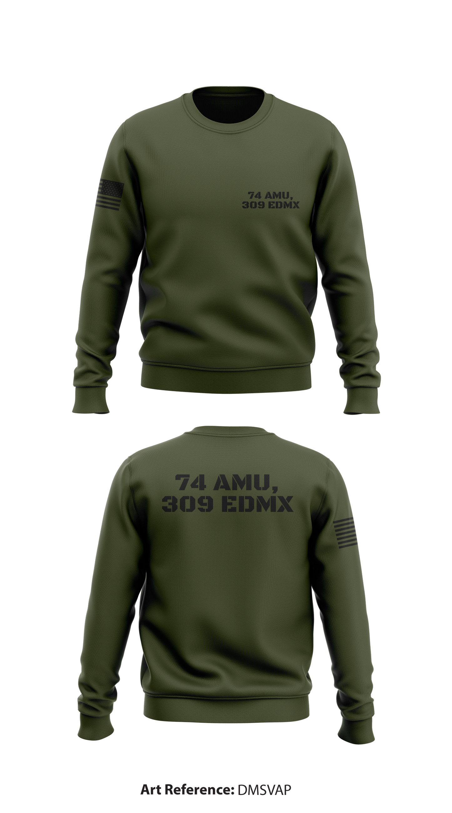 74 AMU, 309 EDMX Store 1 Core Men's Crewneck Performance Sweatshirt - dmsVAp