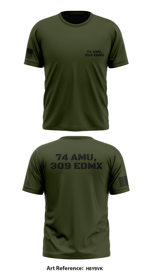 74 AMU, 309 EDMX Store 1 Core Men's SS Performance Tee - H6Y9vk