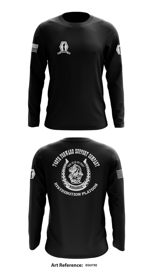 740th Forward Support Company Store 1 Core Men's LS Performance Tee - Egu7XE