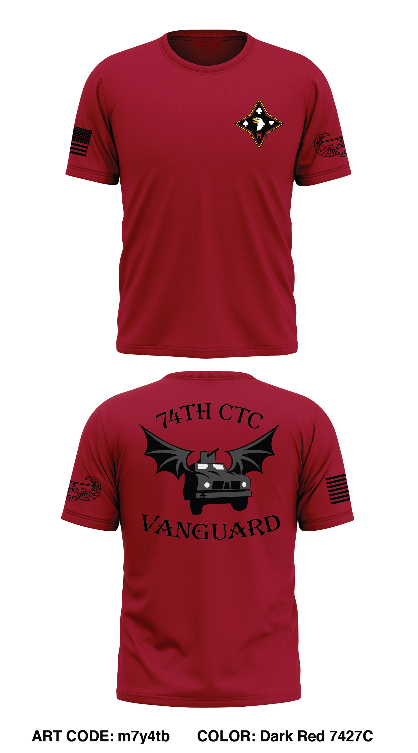 74th CTC Store 1 Core Men's SS Performance Tee - m7y4tb