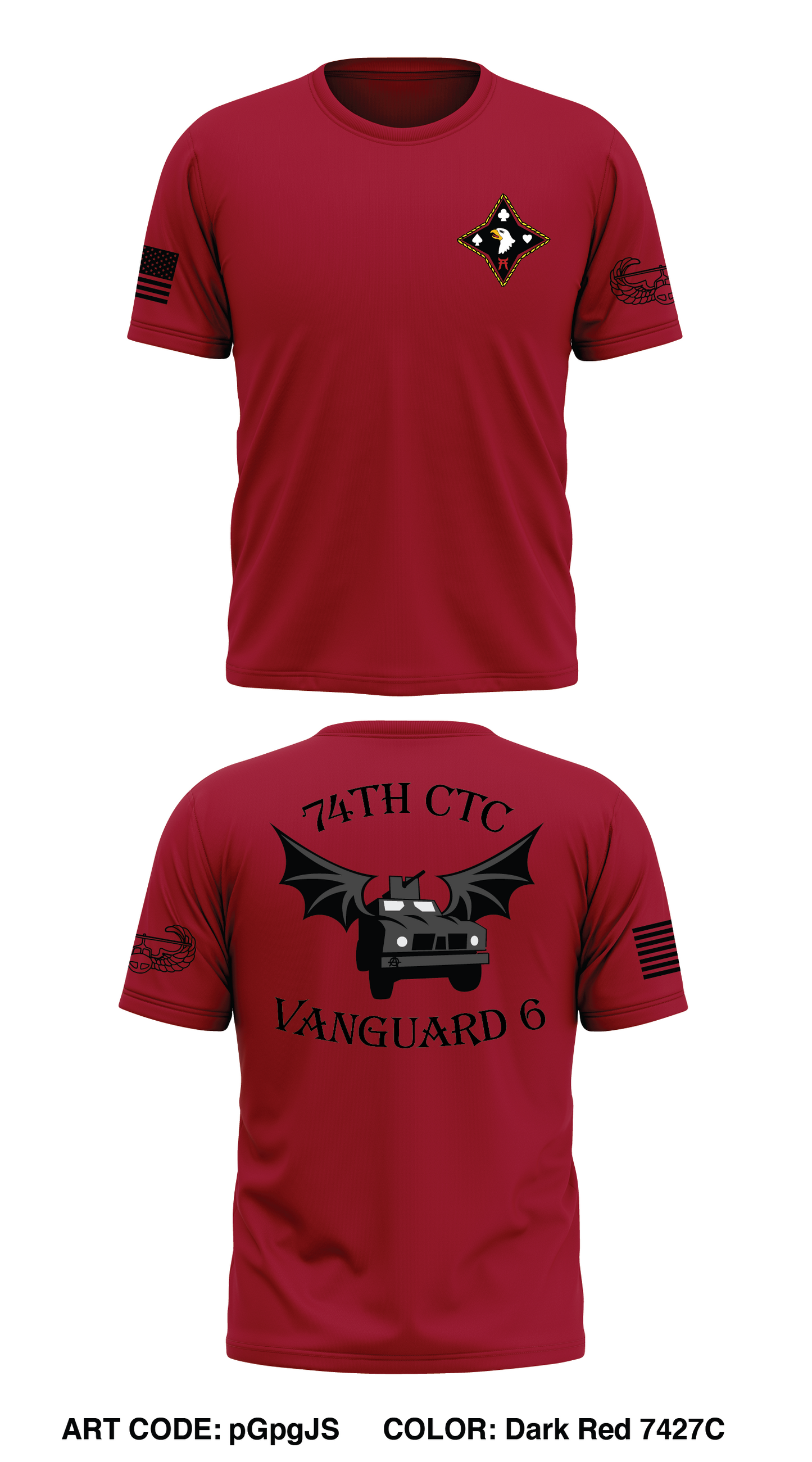 74th CTC Store 1 Core Men's SS Performance Tee - pGpgJS