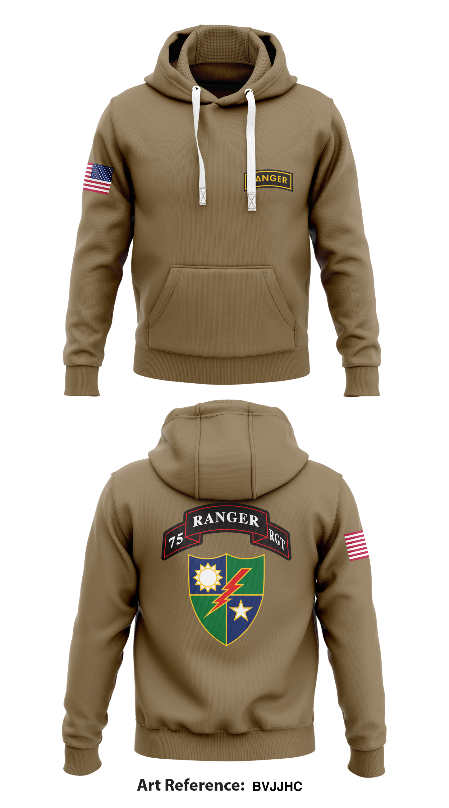75 Ranger Regiment Store 1  Core Men's Hooded Performance Sweatshirt - BVjJhC