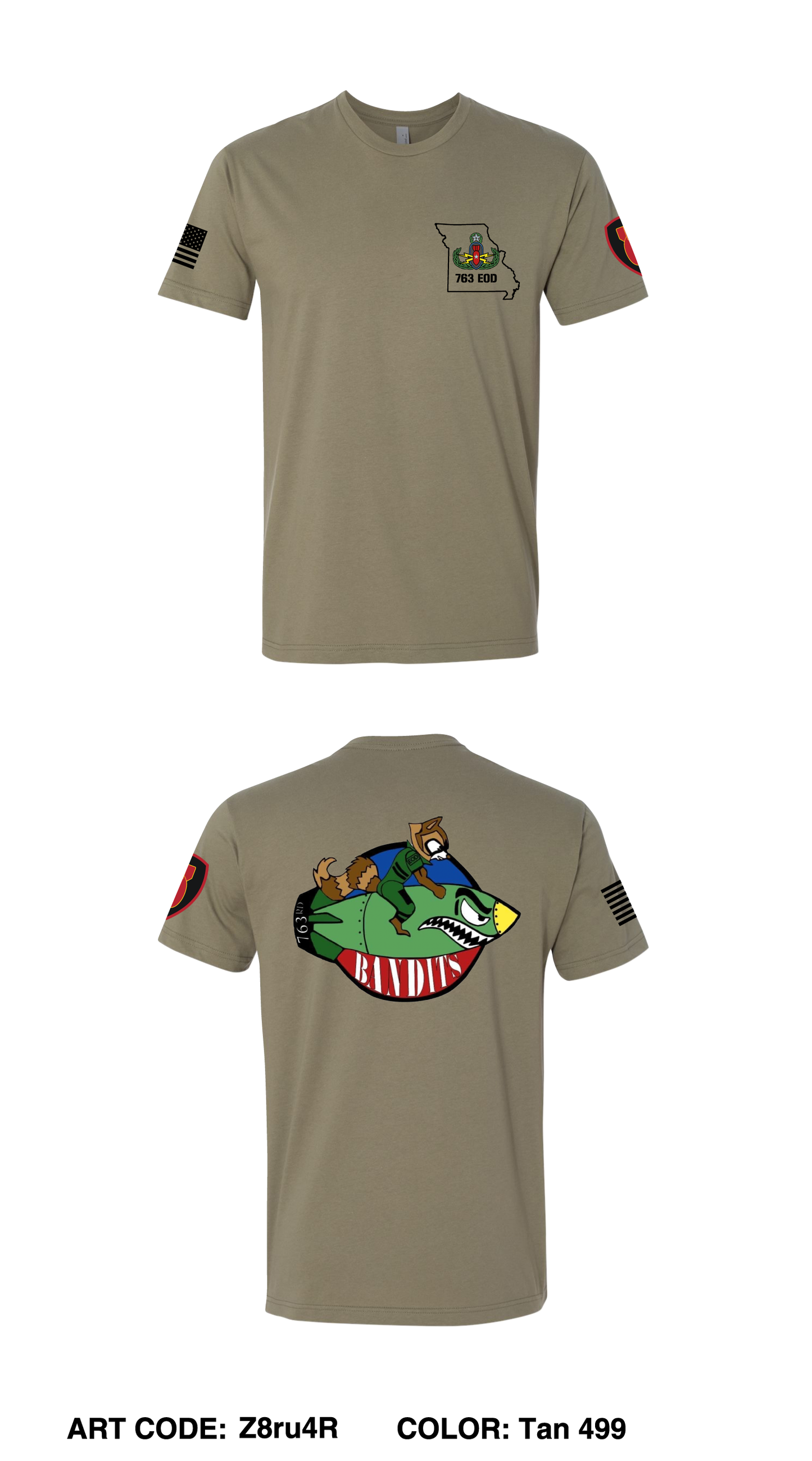 763 EOD Comfort Unisex Cotton SS Tee - Z8ru4R