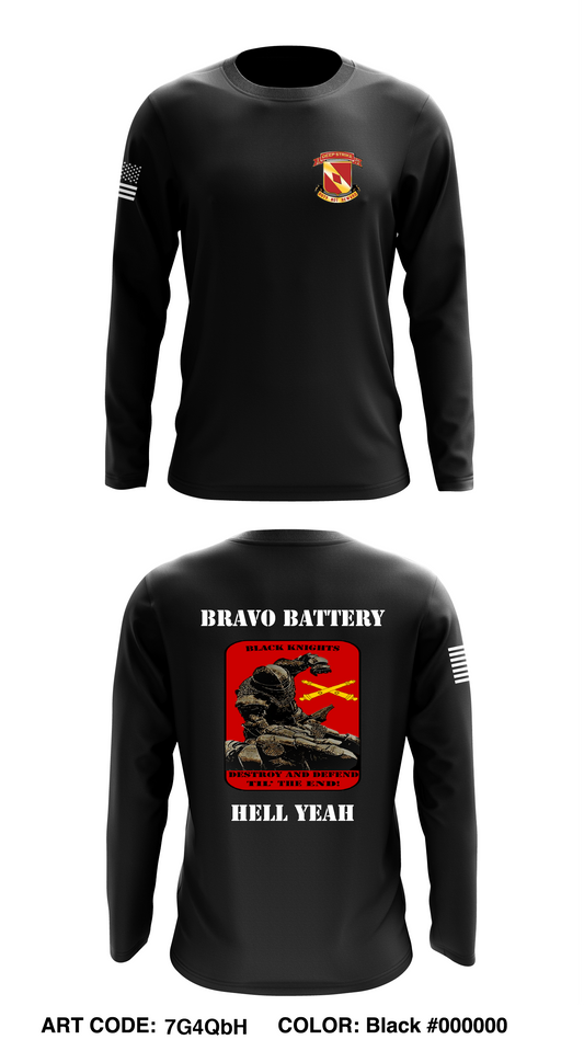 Black Knight Battery Core Men's LS Performance Tee - 7G4QbH