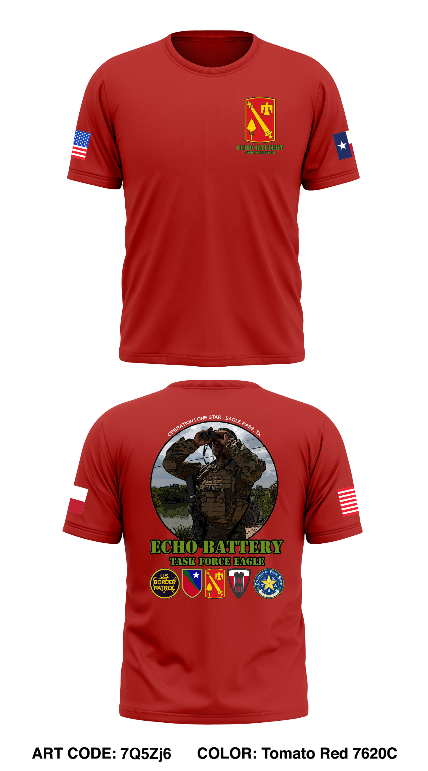 E BTRY, 4 BN, 133rd FAR Core Men's SS Performance Tee - 7Q5Zj6