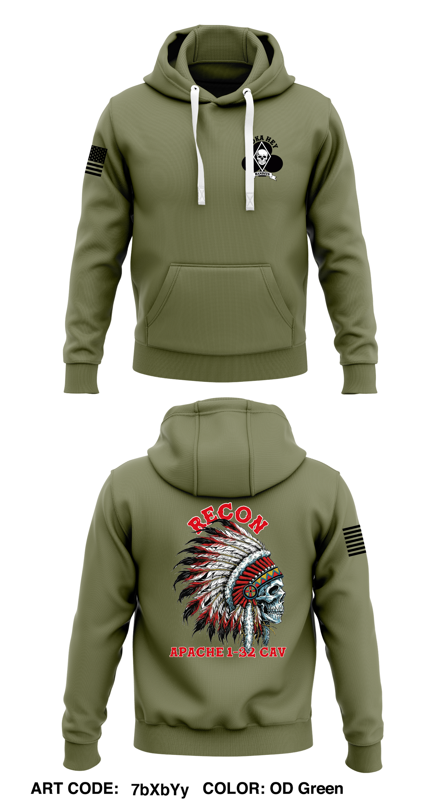 Alpha Troop, 1-32 CAV Store 1  Core Men's Hooded Performance Sweatshirt - 7bXbYy