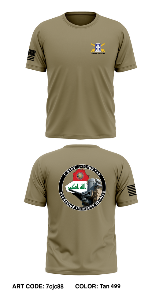 C Btry, 1st, 163rd FAR Core Men's SS Performance Tee - 7cjc88