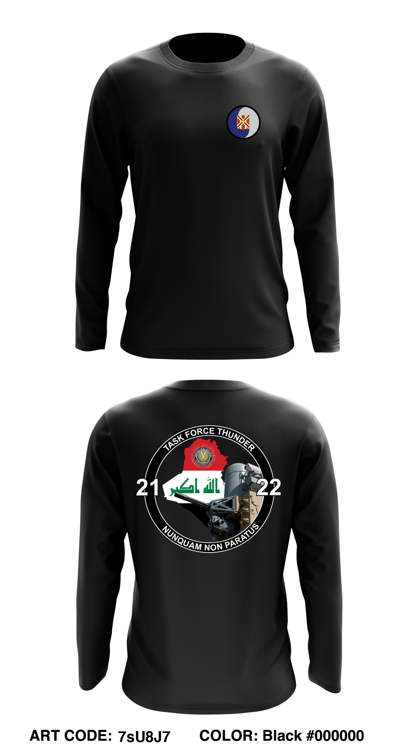 1-111th FAR (C-RAM) Core Men's LS Performance Tee - 7sU8J7