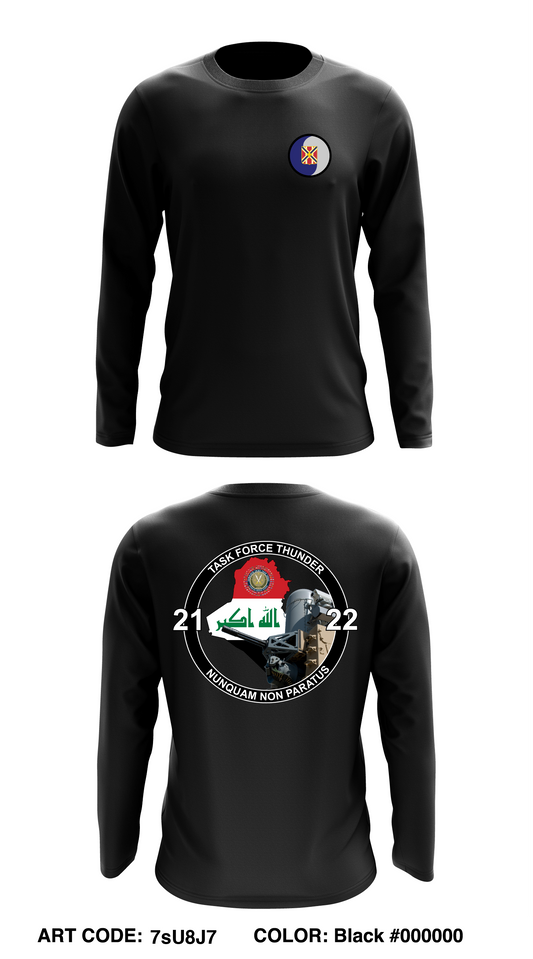 1-111th FAR (C-RAM) Core Men's LS Performance Tee - 7sU8J7