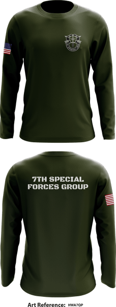 7th Special Forces Group Store 1 Core Men's LS Performance Tee