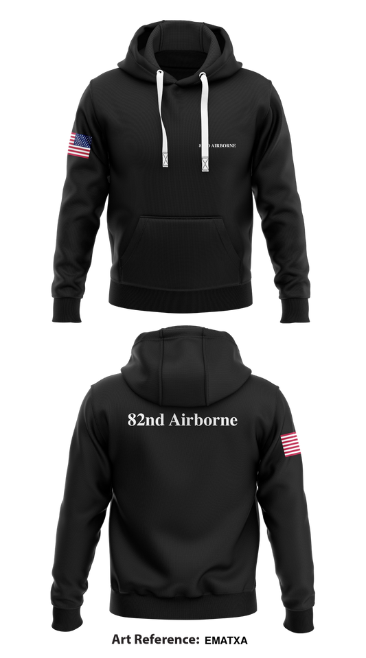 82nd Airborne Store 1  Core Men's Hooded Performance Sweatshirt - EMatxa