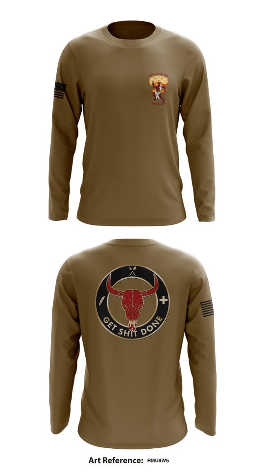 834th ASB Store 1 Core Men's LS Performance Tee - RMu8W5
