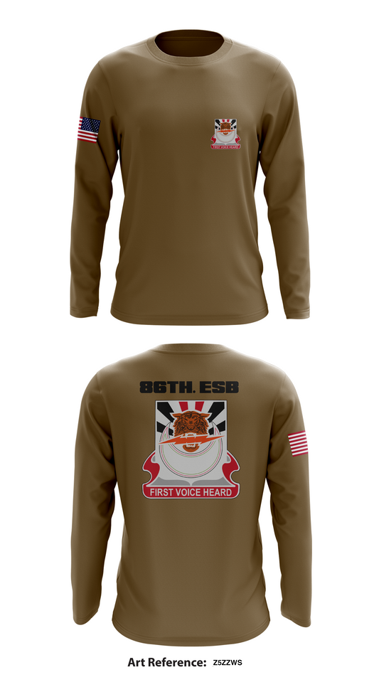 86th. ESB Store 1 Core Men's LS Performance Tee - z5zZWs