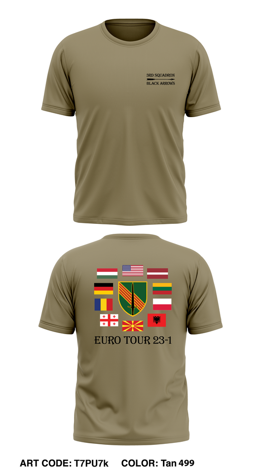 3rd Sqdn, 4th SFAB Core Men's SS Performance Tee - T7PU7k
