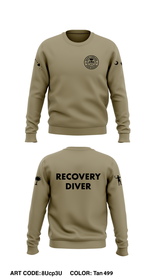 SCSG Dive Team Core Men's Crewneck Performance Sweatshirt - 8Ucp3U