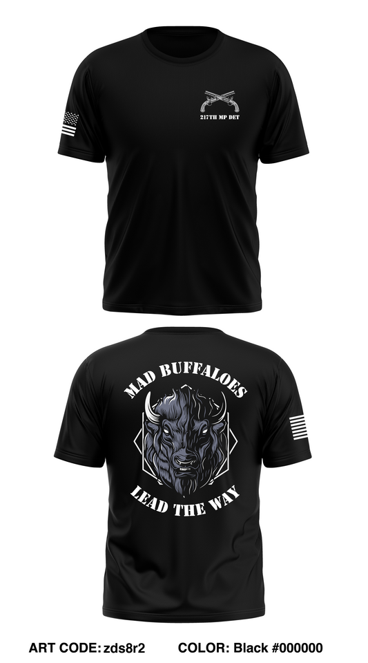 Mad Buffaloes, 217th MP DET Core Men's SS Performance Tee - zds8r2