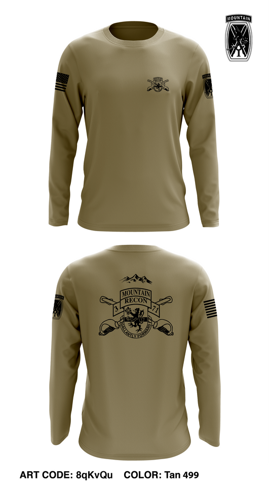 3-71 CAV - Unit Gear Core Men's LS Performance Tee - 8qKvQu