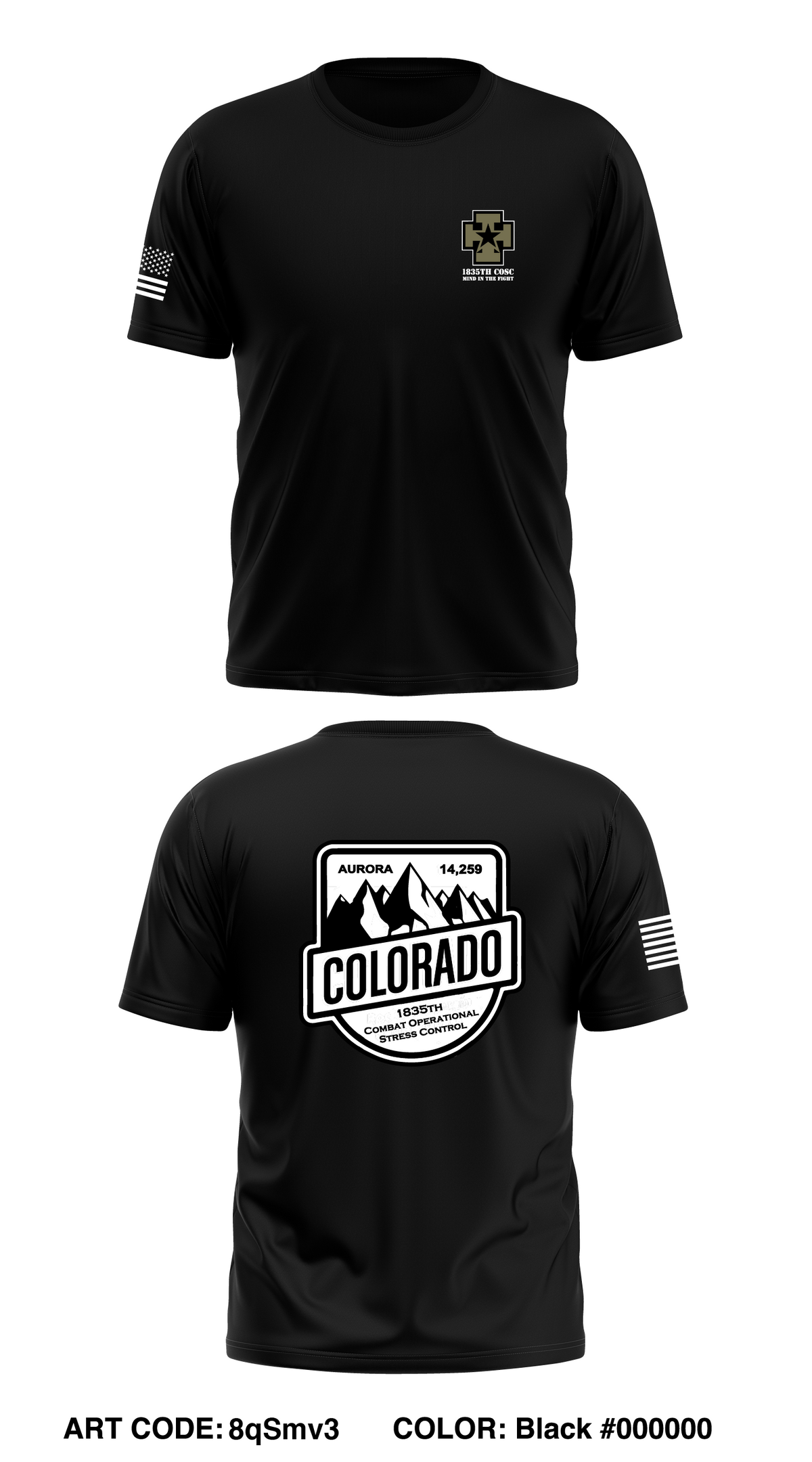1835th COSC Core Men's SS Performance Tee - 8qSmv3
