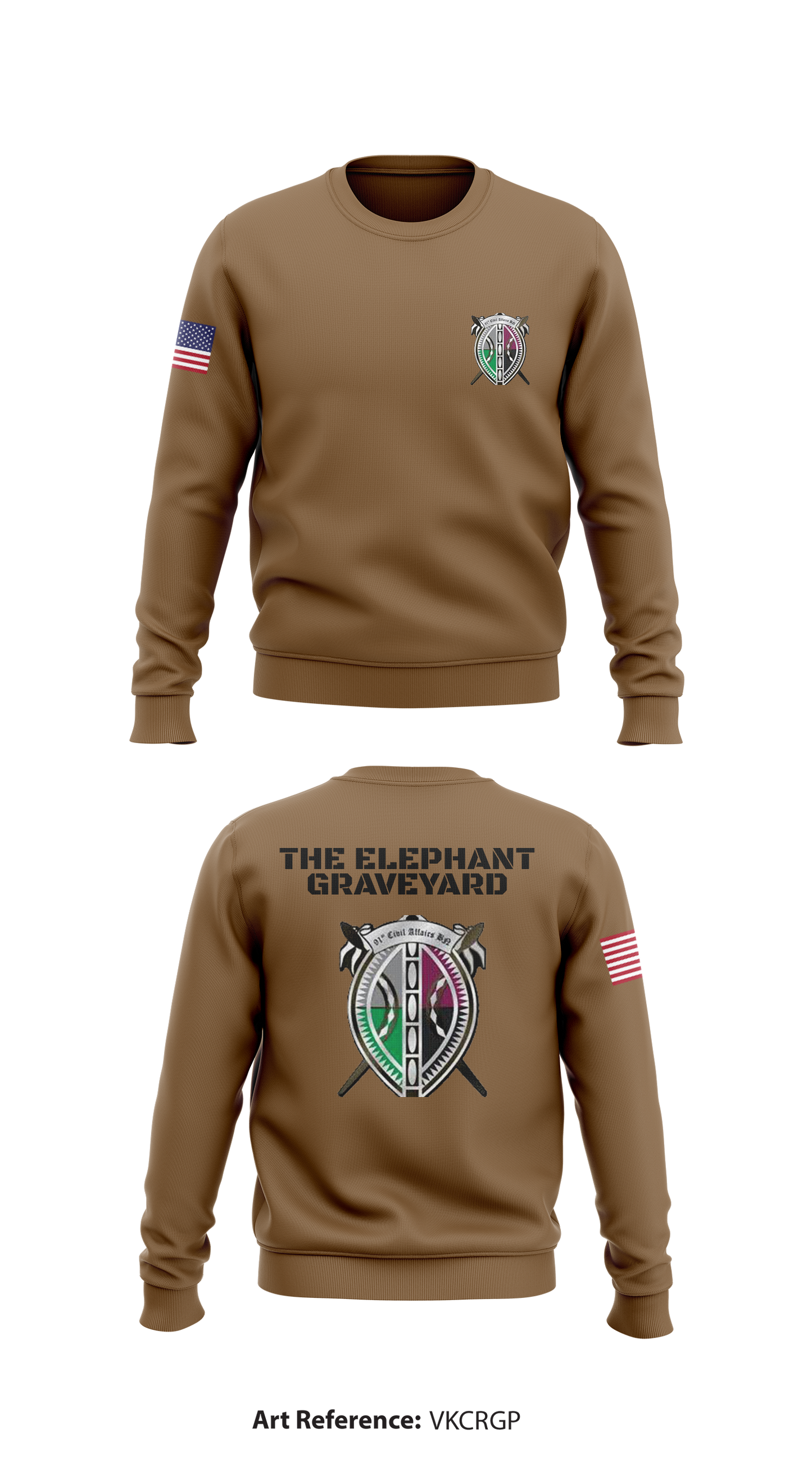 91st CA The Elephant Graveyard Store 1 Core Men's Crewneck Performance Sweatshirt - vKcRGP