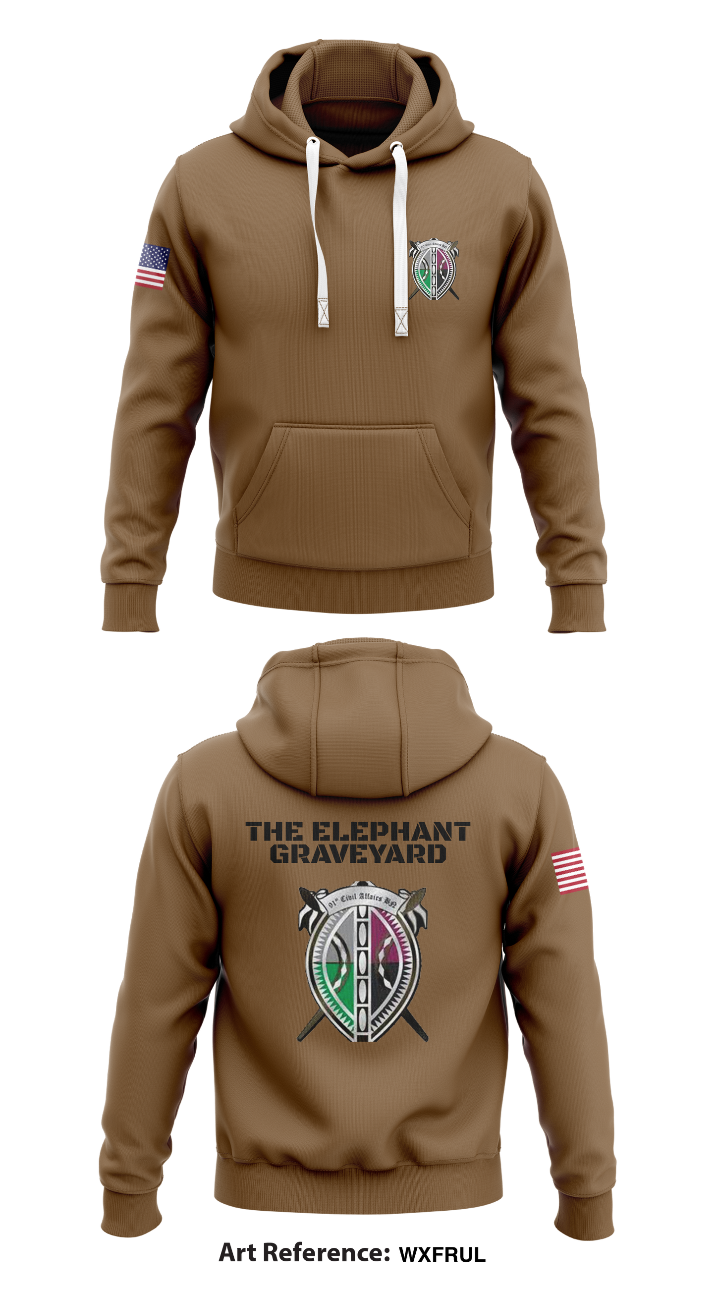 91st CA The Elephant Graveyard Store 1 Core Men's Hooded Performance Sweatshirt - wXfrUL