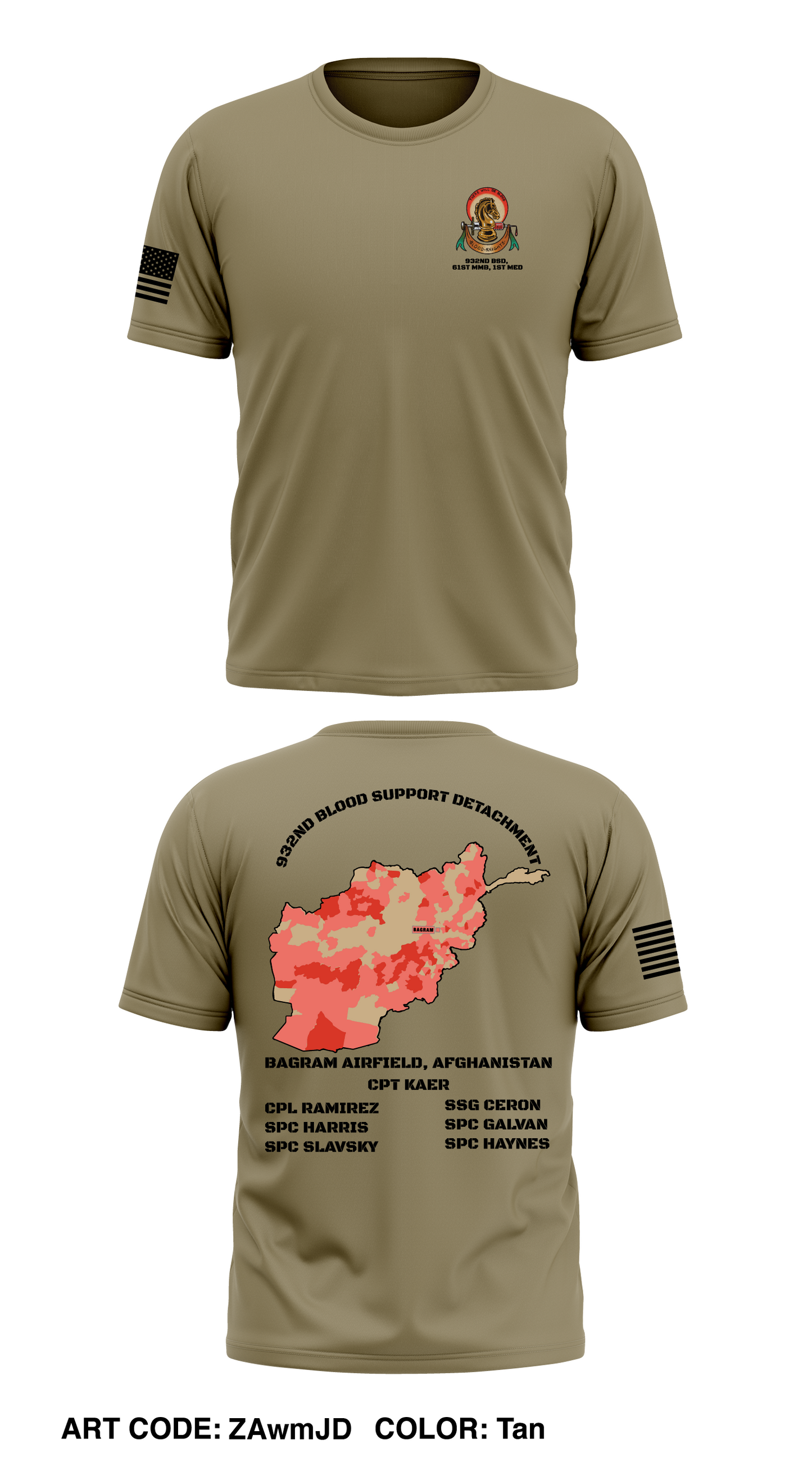 932nd BSD, 61st MMB, 1st MED Store 1 Core Men's SS Performance Tee - ZAwmJD
