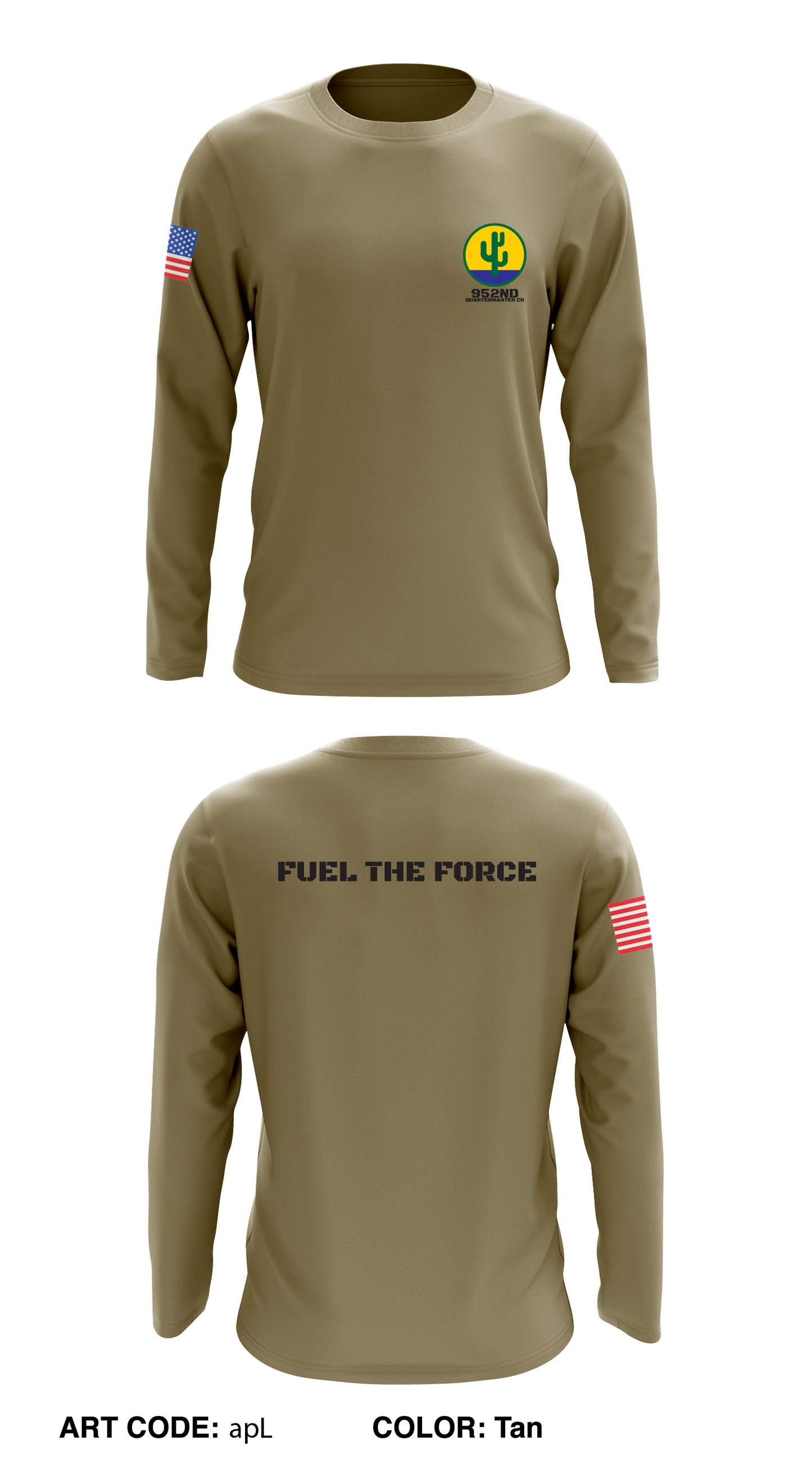 952nd QuarterMaster Co Store 1 Core Men's LS Performance Tee - apL