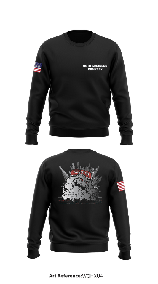 95th Engineer Company  Store 1 Core Men's Crewneck Performance Sweatshirt - WqHXU4