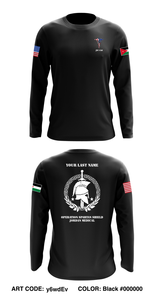 CUSTOM JTC CAS Store 1 Core Men's LS Performance Tee - y6wdEv