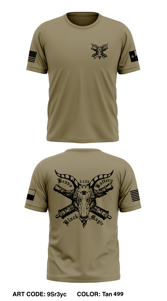 3-133 FA Bravo Battery Core Men's SS Performance Tee - 9Sr3yc