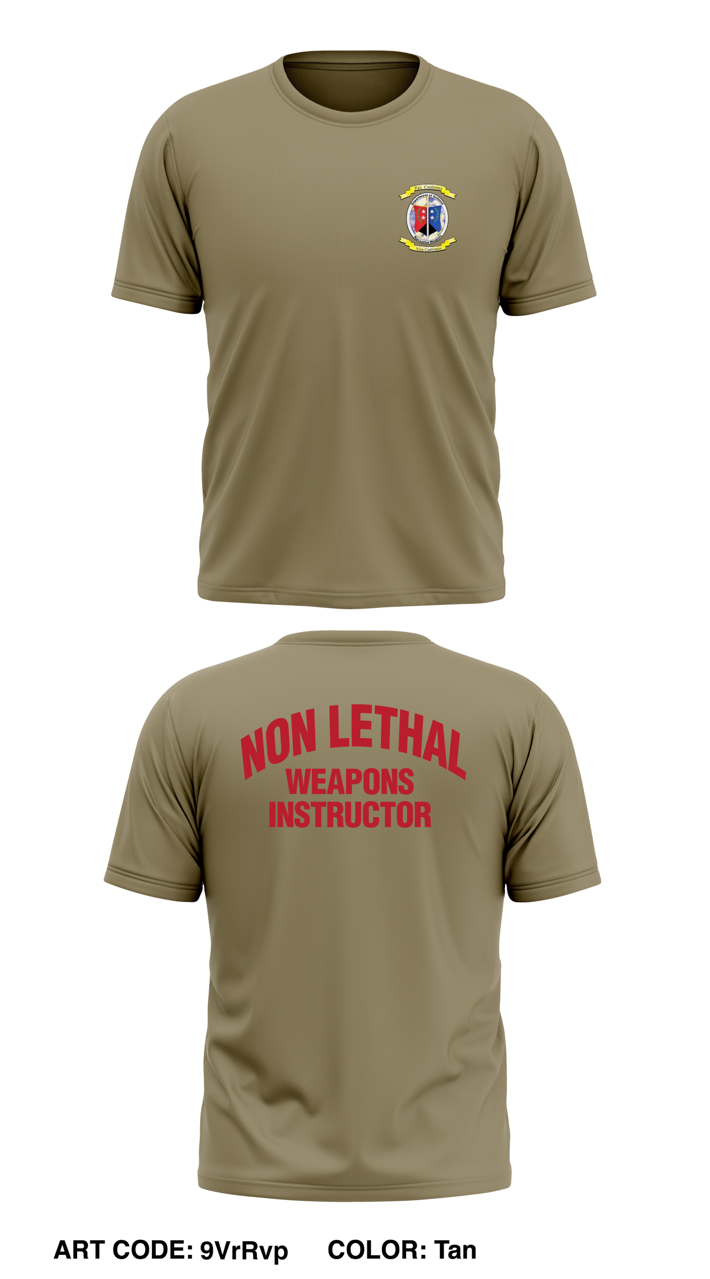 DoD Interservice Non Lethal Weapons Instructor Trainer Course Performance Short Sleeve Core Men's SS Performance Tee - 9VrRvp