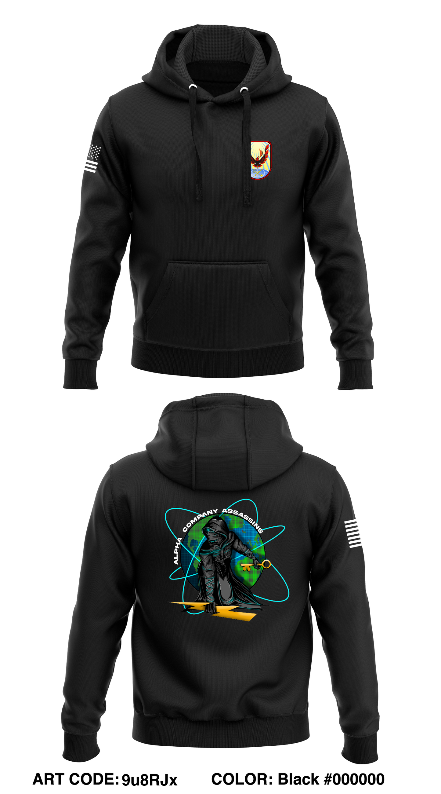 A Co, 116th PED BN  Core Men's Hooded Performance Sweatshirt - 9u8RJx