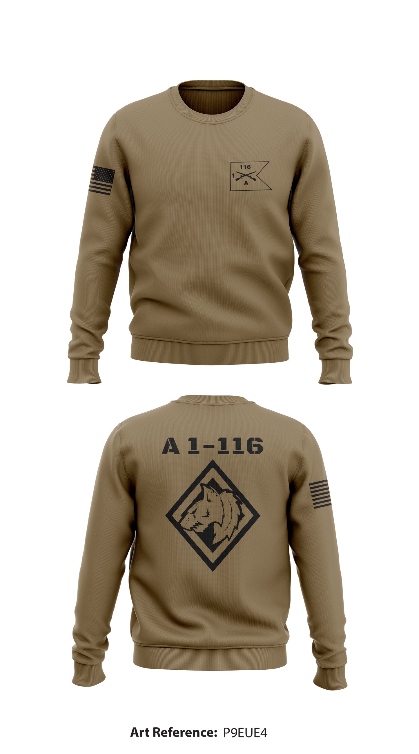 A 1-116  Store 1 Core Men's Crewneck Performance Sweatshirt - P9eUE4