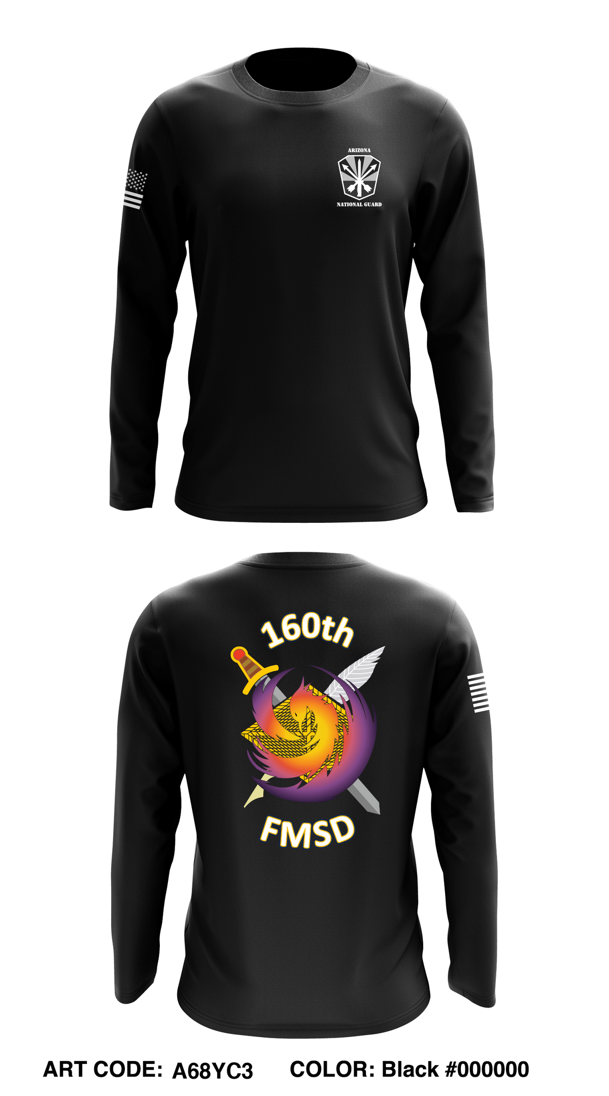 160th FMSD Core Men's LS Performance Tee - A68YC3
