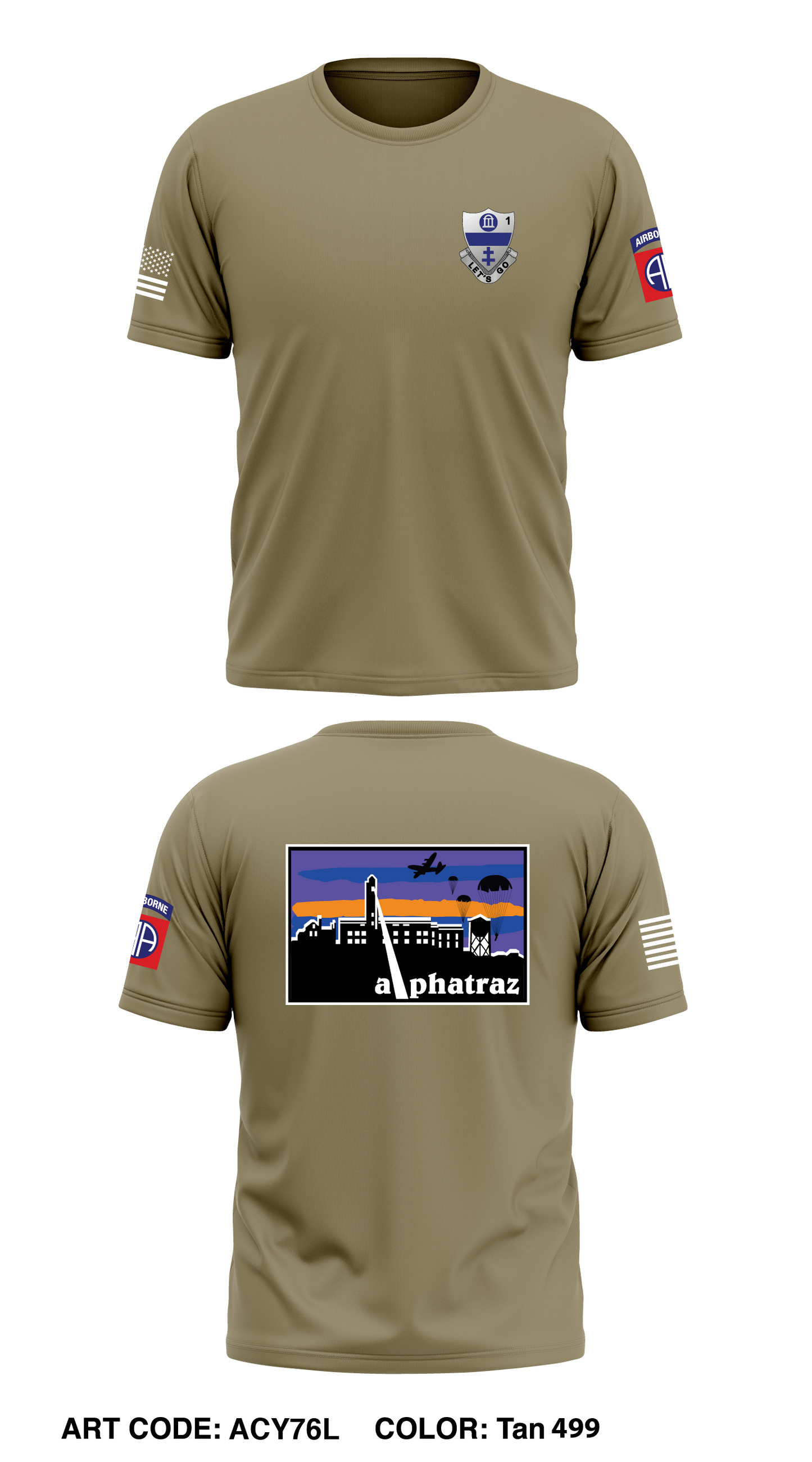 A CO, 1st BN, 325th AIR Core Men's SS Performance Tee - ACY76L