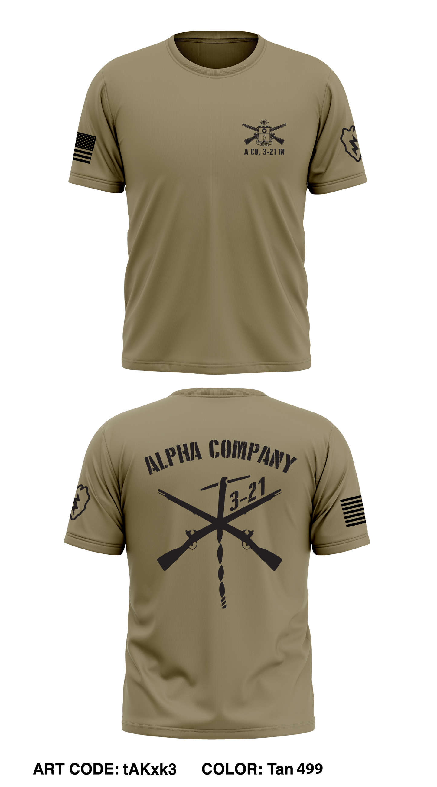 A Co, 3-21 IN Store 1 Core Men's SS Performance Tee - tAKxk3