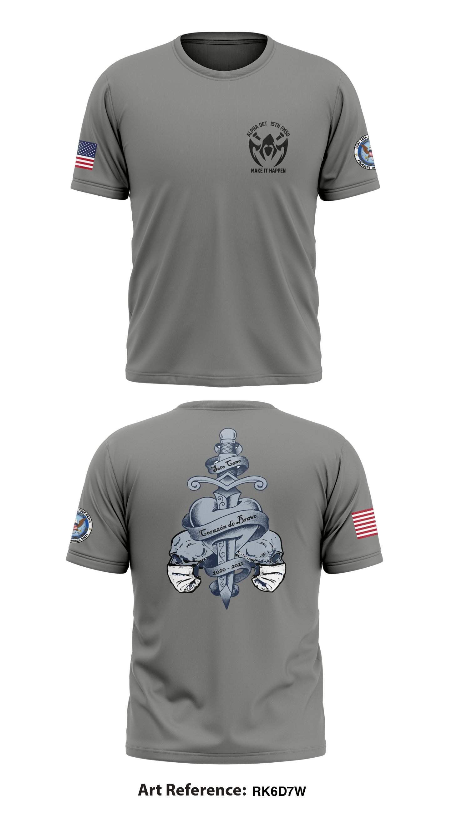 A DET / 15th FMSU Store 1 Core Men's SS Performance Tee - rK6d7w
