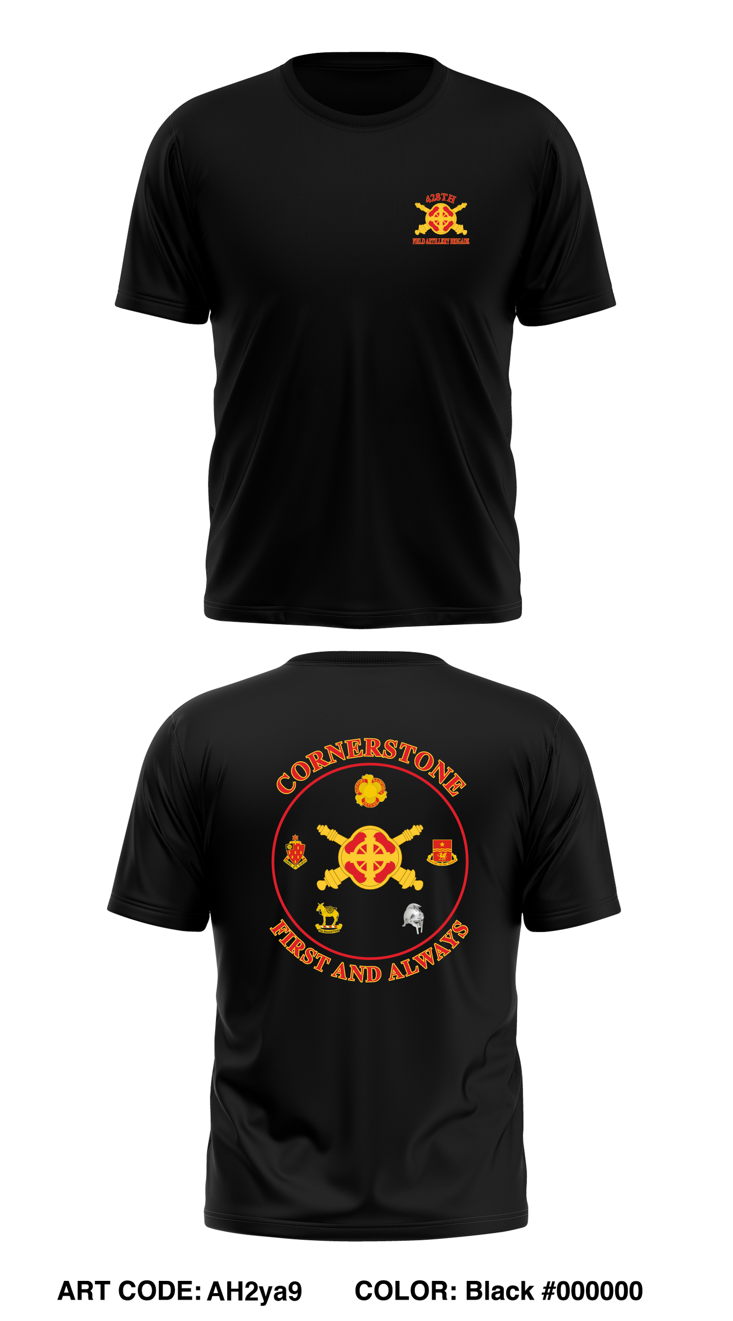 Headquarters and Headquarters Battery, 428th Field Artillery Brigade Core Men's SS Performance Tee - AH2ya9