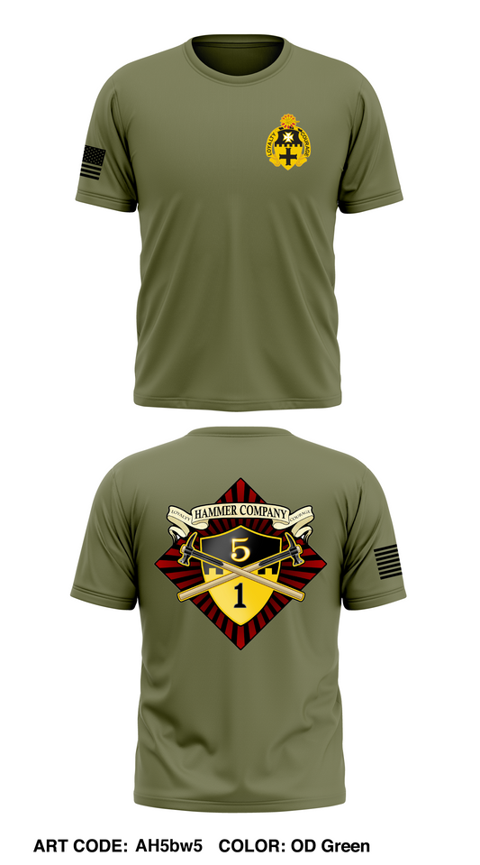 HHC, 1BN 5th CAV, 1st Cav Division Core Men's SS Performance Tee - AH5bw5