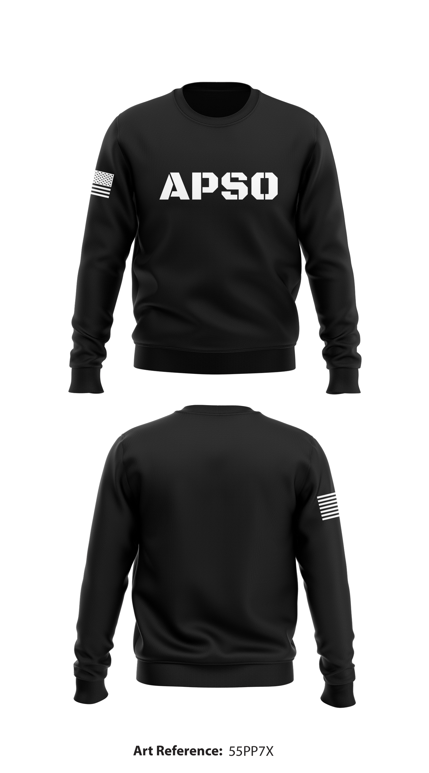 APSO Store 1 Core Men's Crewneck Performance Sweatshirt - 55Pp7X