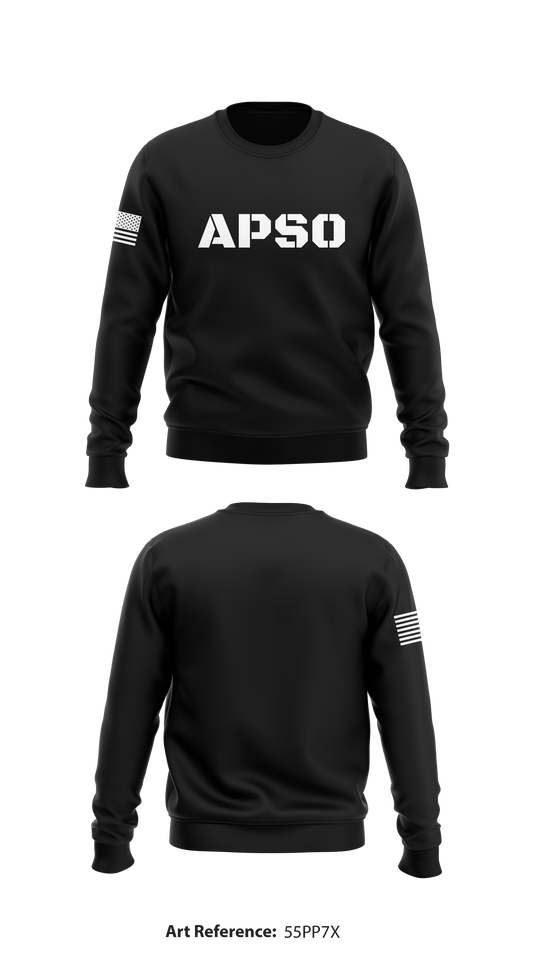 APSO Store 1 Core Men's Crewneck Performance Sweatshirt - 55Pp7X