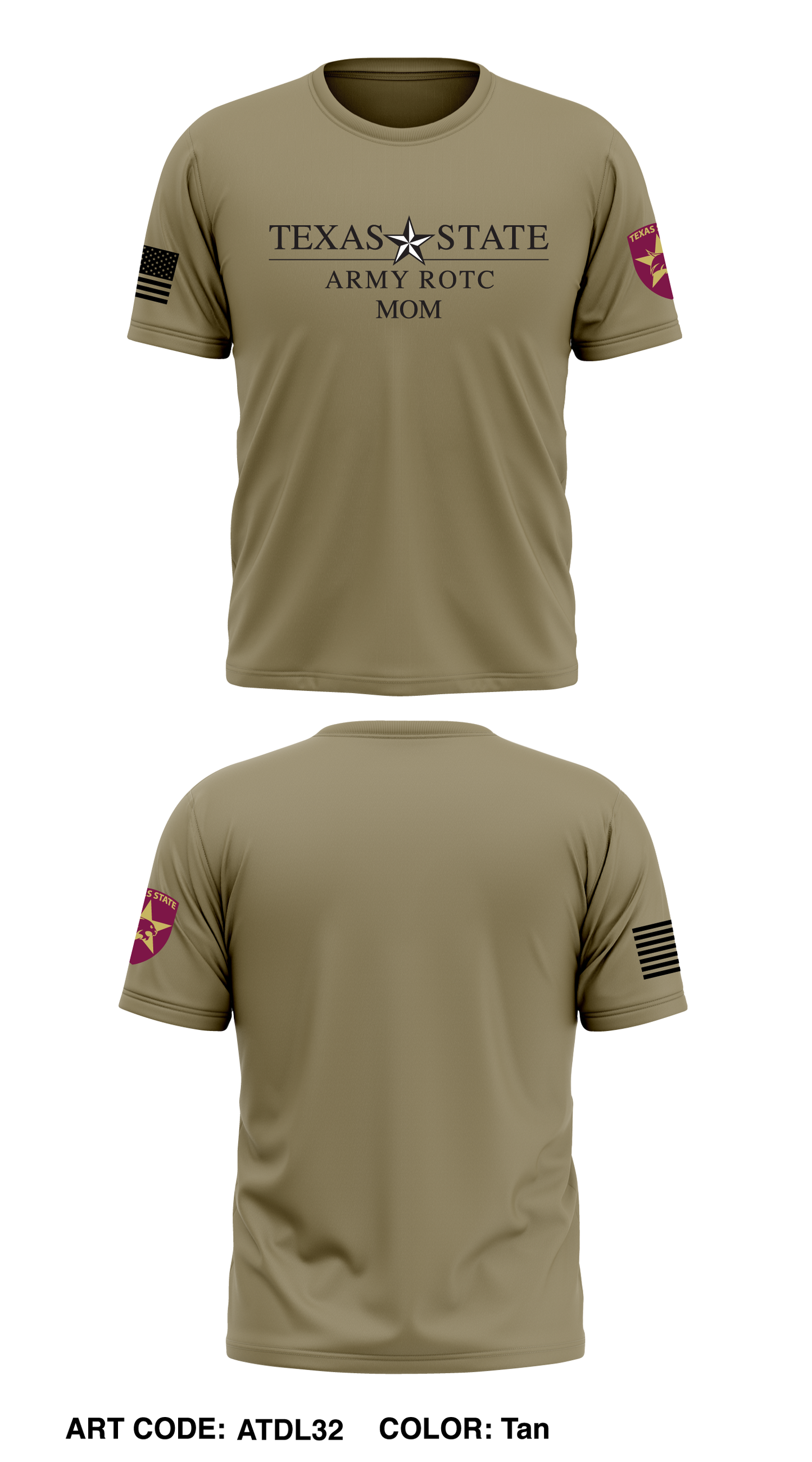 Texas State Army ROTC Store 1 Core Men's SS Performance Tee - ATDL32